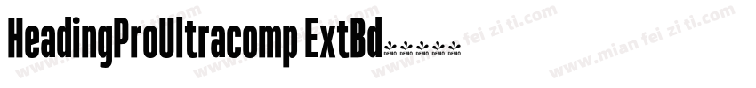 HeadingProUltracomp ExtBd字体转换
